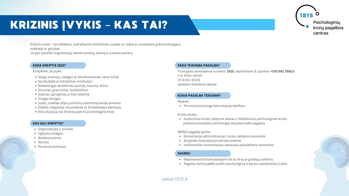 Krizinis įvykis – kas tai?